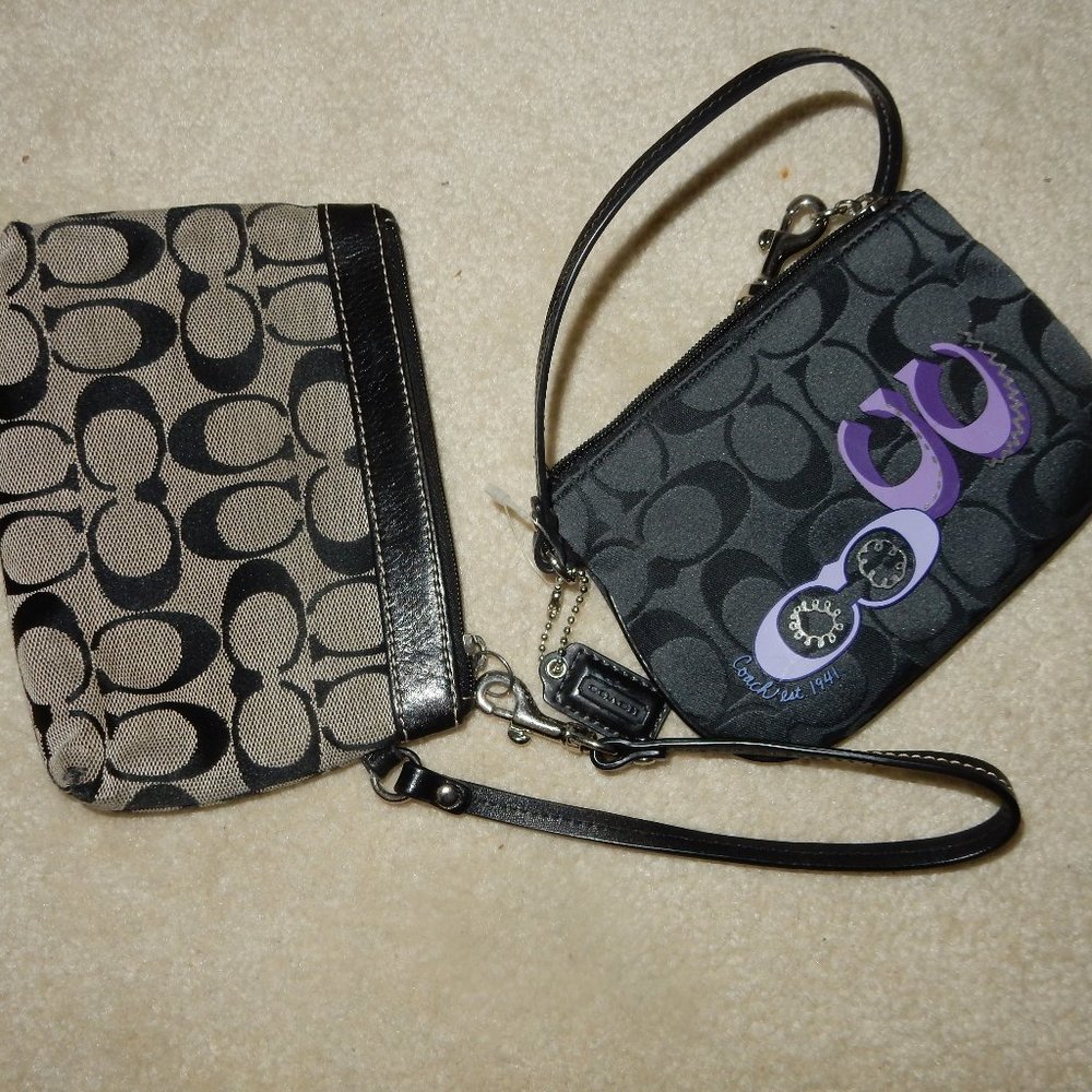Coach wristlets, lot of 2